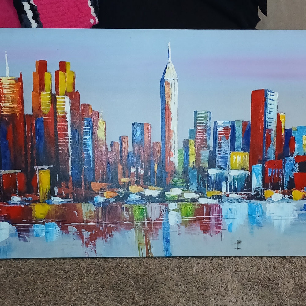 Colorful Cityscape Canvas Art